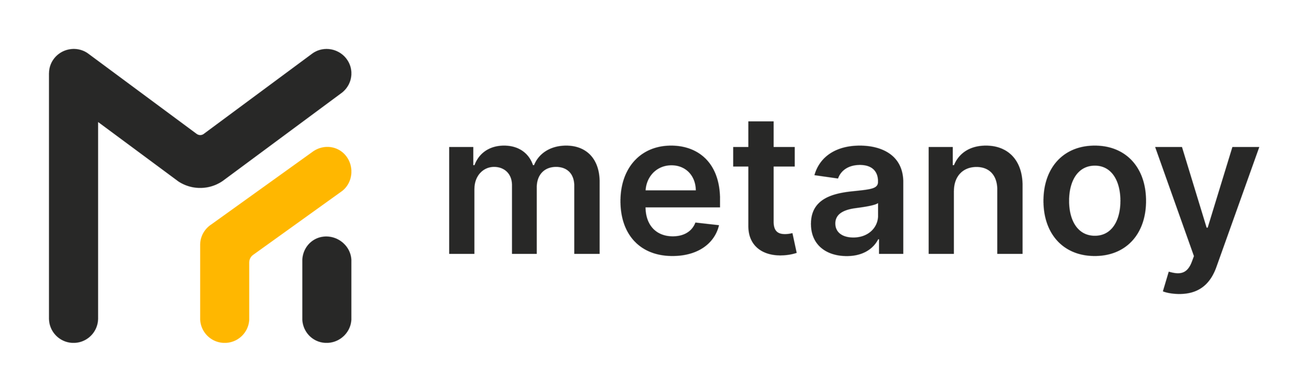 metanoy-Logo mit Wortmarke in schwarz und gelb im Format png